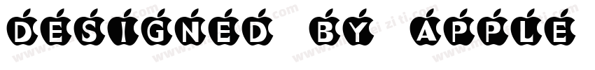Designed by Apple in California Q m字体转换